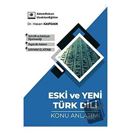 ÖABT Türk Dili ve Edebiyatı Eski ve Yeni Türk Dili Konu Anlatımı / Adem Hakan /