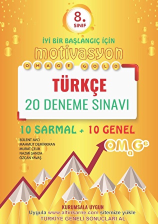 Nartest 8.Sınıf LGS Omage Gold Türkçe 20  Deneme - LGS Deneme