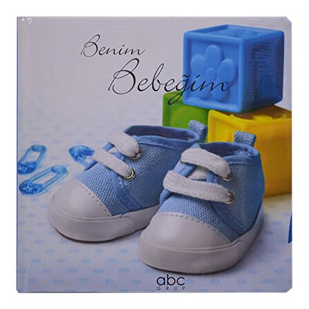 ABC Benim Bebeğim Hediyelik Bebek Günlük Hatıra Albüm Defteri - Hediyelik Bebek Defter Mavi