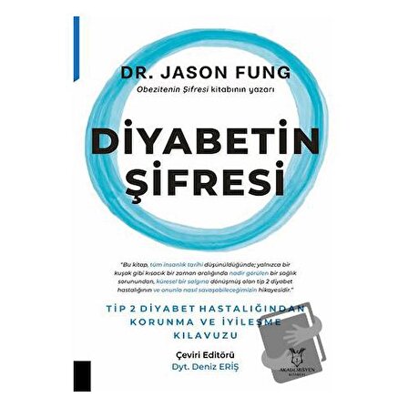 Diyabetin Şifresi / Akademisyen Kitabevi / Jason Fung