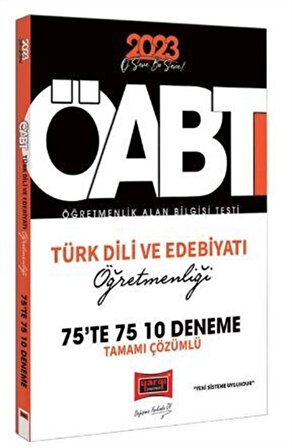 Yargı Yayınları 2023 KPSS ÖABT Türk Dili ve Edebiyatı Öğretmenliği Tamamı Çözümlü 10 Deneme