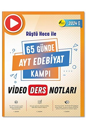 Rüştü Hoca İle 65 Günde AYT Edebiyat Video Kamp Ders Notları ve Soru Bankası - Rüştü Hoca