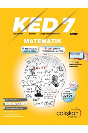 7. Sınıf Matematik (KED) Kazanım Ekseni Değerlendirmeleri