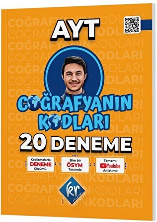 AYT Coğrafyanın Kodları Çözümlü 20 Deneme KR Akademi