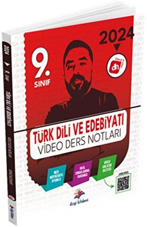 2024 9. Sınıf Türk Dili ve Edebiyatı Video Ders Notları Dizgi Kitap