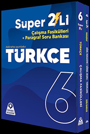 6. Sınıf Süper İkili Türkçe Seti Örnek Akademi