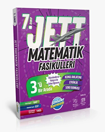 Ünlüler Karması 7. Sınıf Jett Matematik Fasikülleri