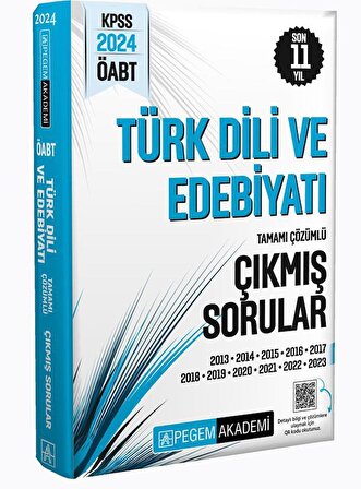 Pegem 2024 ÖABT Türk Dili ve Edebiyatı Öğretmenliği Çıkmış Sorular Çözümlü Pegem Akademi