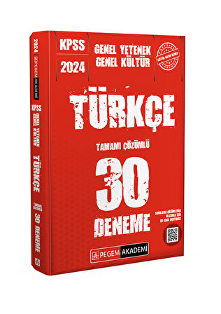 Pegem Akademi Yayınları Kpss Genel Kültür Genel Yetenek Türkçe 30 Deneme 