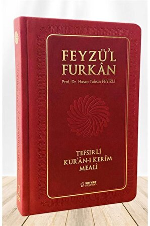 Feyzü'l Furkan Tefsirli Kur'an-ı Kerim Meali (orta Boy-metinsiz) Bordo & Sadece Meal