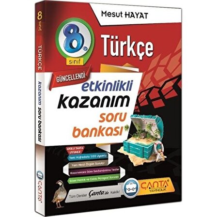 Çanta Yayınları 8.Sınıf Türkçe Kazanım Soru Bankası