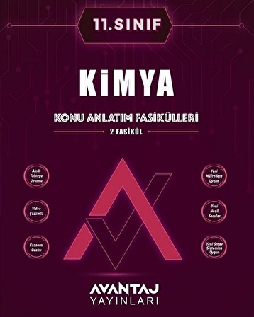 Avantaj 11. Sınıf Kimya Konu Anlatım Fasikülleri