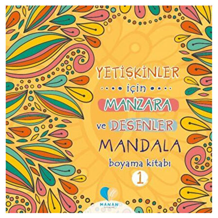 Mor Elma Yayınları Yetişkinler İçin Manzara Ve Desenler Mandala Boyama Kitabı-1