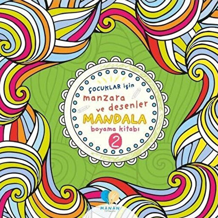 Mor Elma Yayınları Çocuklar İçin Manzara Ve Desenler Mandala Boyama Kitabı-2