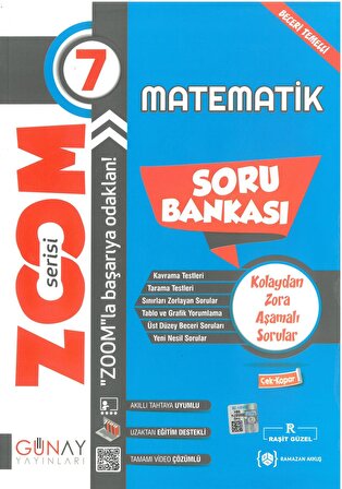 7.Sınıf Zoom Matematik Soru Bankası Günay Yayınları