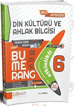 6. Sınıf Din Kültürü ve Ahlak Bilgisi Bumerang Serisi Etkinlikli Akıllı Defter