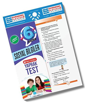 Evrensel İletişim 6.Sınıf Sosyal Bilimler Yeni Nesil Yaprak Test