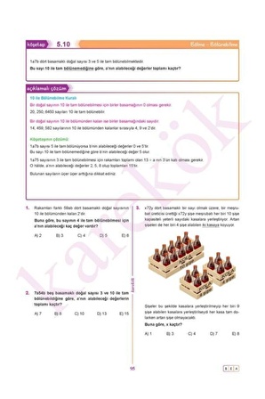 Yeni Nesil Sorularla Matematik 0 Sıfır Karekök Yayınları