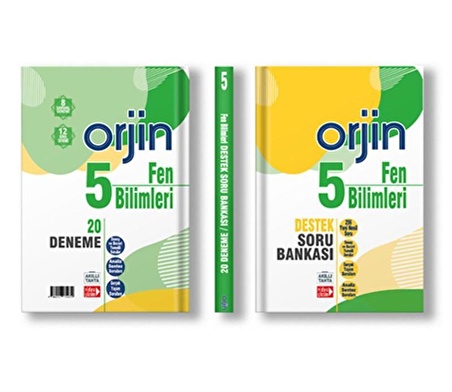 5.Sınıf Fen Bilimleri Orjin Destek Soru Bankası 20 Deneme Tek Kitap Gama Okul