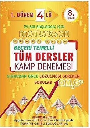 8. Sınıf Motivasyon Tüm Dersler 4 Lü Kamp Denemesi Omage Yayınları