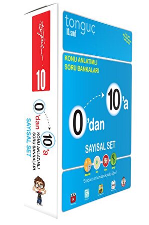  0'dan 10'a Konu Anlatımlı SAYISAL ve SÖZEL Soru Bankası Seti - Tonguç Yayınları