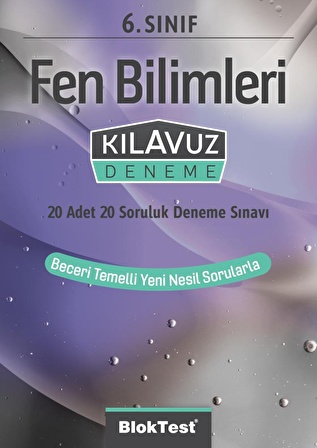 6.Sınıf Bloktest Fen Bilimleri Kılavuz Deneme