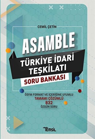 Asamble Türkiye İdari Teşkilatı Çözümlü Soru Bankası / Cemil Çetin