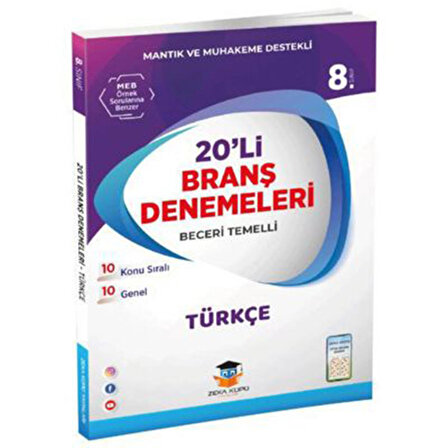 Zekaküpü Yayınları 8. Sınıf Checkmate Branş Denemesi / Türkçe