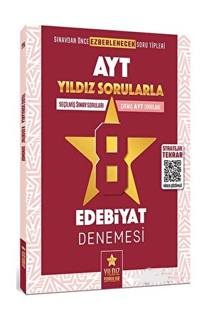 Yıldız Sorular Yayınları Ayt Edebiyat Video Çözümlü 8 Deneme