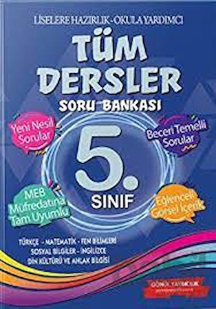 Gönül Yayıncılık 5. Sınıf Tüm Dersler Soru Bankası