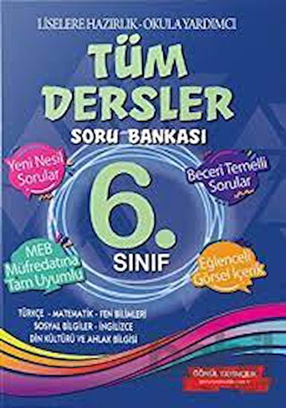 Gönül Yayıncılık 6. Sınıf Tüm Dersler Soru Bankası