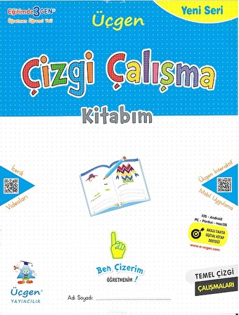 1.Sınıf Çizgi Çalışma Kitabım (1.Dönem Konularını Kapsar)