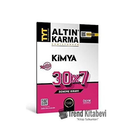 Altınkarma TYT Kimya 30X7 Deneme Sınavı 2023