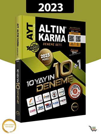 Altın Karma 2023 Model 10 Yayın 10+1 Ayt Deneme Seti