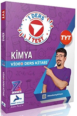 Meschemy Kimya Paraf Z Takımı TYT Kimya Video Ders Anlatım Kitabı