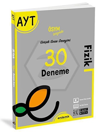 Endemik 2022 AYT Fizik 30 Deneme Sınavı