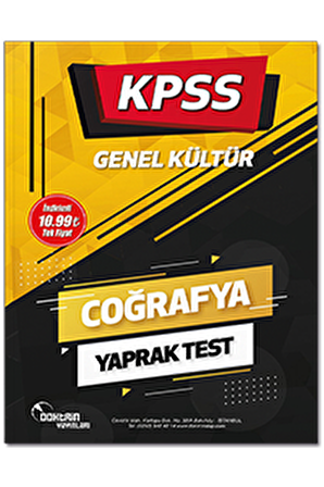 KPSS Coğrafya Yaprak Test