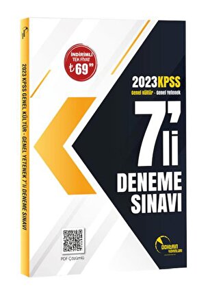 2023 KPSS Genel Kültür Yetenek 7 li Deneme Sınavı Doktrin Yayınları