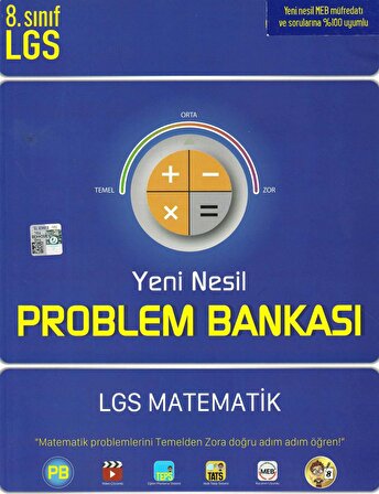 Tonguç Akademi 8. Sınıf LGS Matematik Problem Bankası