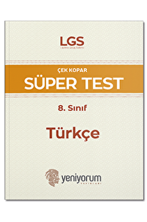 LGS 8. Sınıf Türkçe Çek Kopar Süper Test Yeni Yorum Yayınları