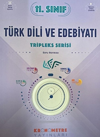 11. Sınıf Türk Dili ve Edebiyatı Tripleks Serisi Soru Bankası