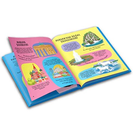 Eğlenceli Çocuk Atlası (Dev Boy, Karton Kapak, Renkli, Eğlenceli, Eğitici)