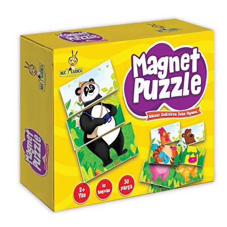 2+ Yaş Magnet Puzzle + Cırt Cırtlı Etkinlik Kitabım 2-4 Yaş - Yükselen Zeka