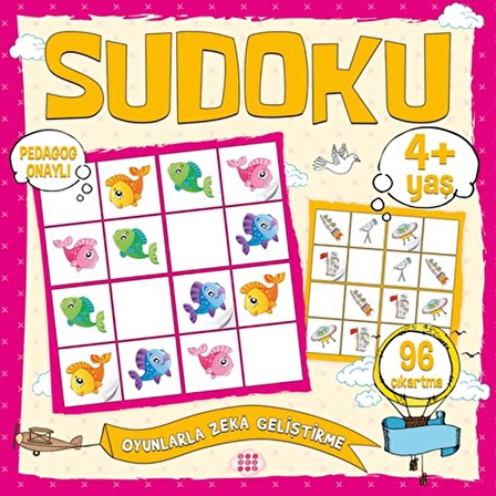 Çocuklar İçin Sudoku - Çıkartmalı (4+ Yaş)