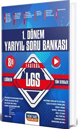 8. Sınıf LGS Fasikül Yarıyıl Soru Bankası Yeni Tarz Yayınları