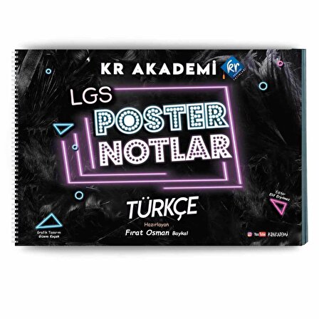 KR Akademi 8.Sınıf LGS Türkçe Poster Notları