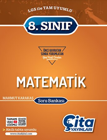 Çita Yayınları 8. Sınıf Matematik Soru Bankası