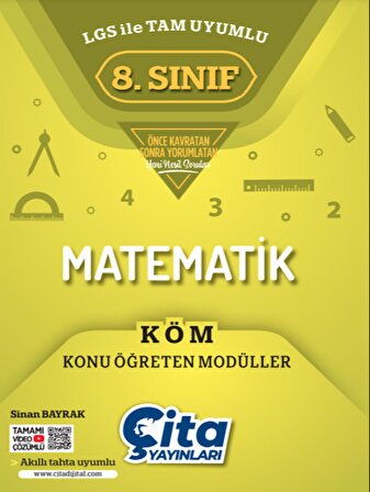Çita Yayınları 8.Sınıf Matematik Konu Öğreten Modüller KÖM