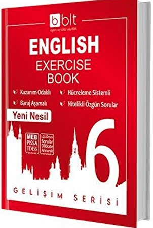 BLT Bulut Yayınları 6. Sınıf İngilizce Soru Bankası Gelişim Serisi