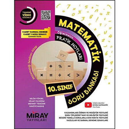 Miray 10. Sınıf Matematik Soru Bankası Miray Yayınları